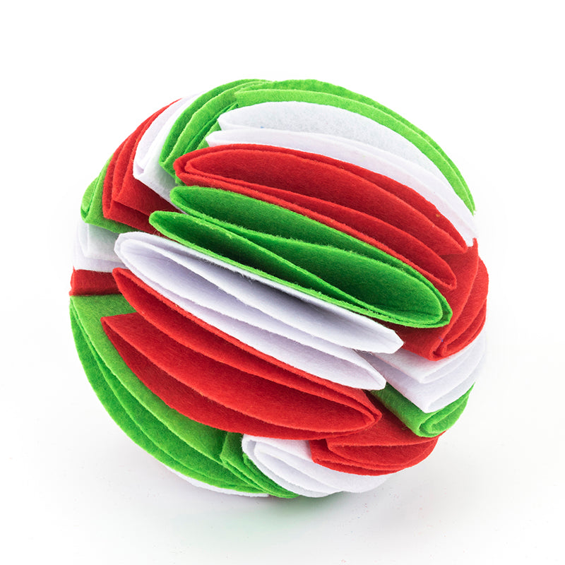 Foldable Snuffle Ball Feeding Toy, for dogs and cats.