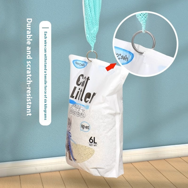 Detachable Cat Grooming Bag with Sponge and Tools