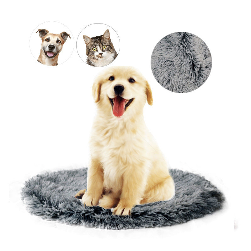Round Pet Sleeping Mat and Seat Cushion, D40 to D80, for dogs and cats.