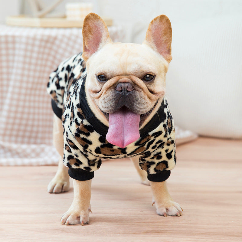 Fluffy Print Winter Jacket, for dogs.