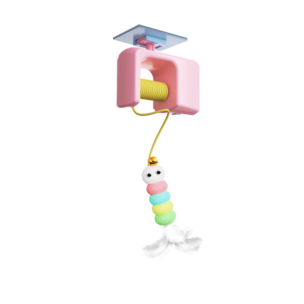Electric Hanging Yo-Yo Cat Toy – Auto Bouncing Door Teaser – size reference