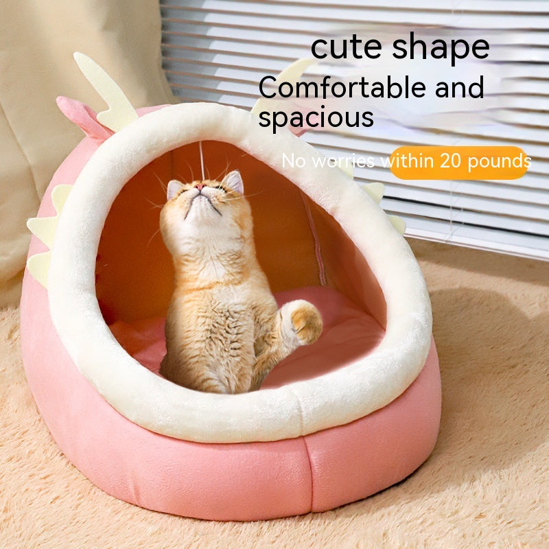 Semi-Enclosed Winter Cat Nest, for cats.