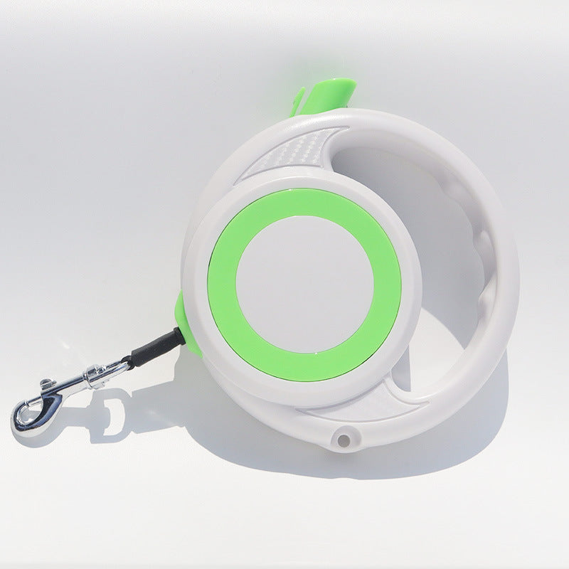 Retractable Dog Leash with Push-Button Control, 5m, for dogs.