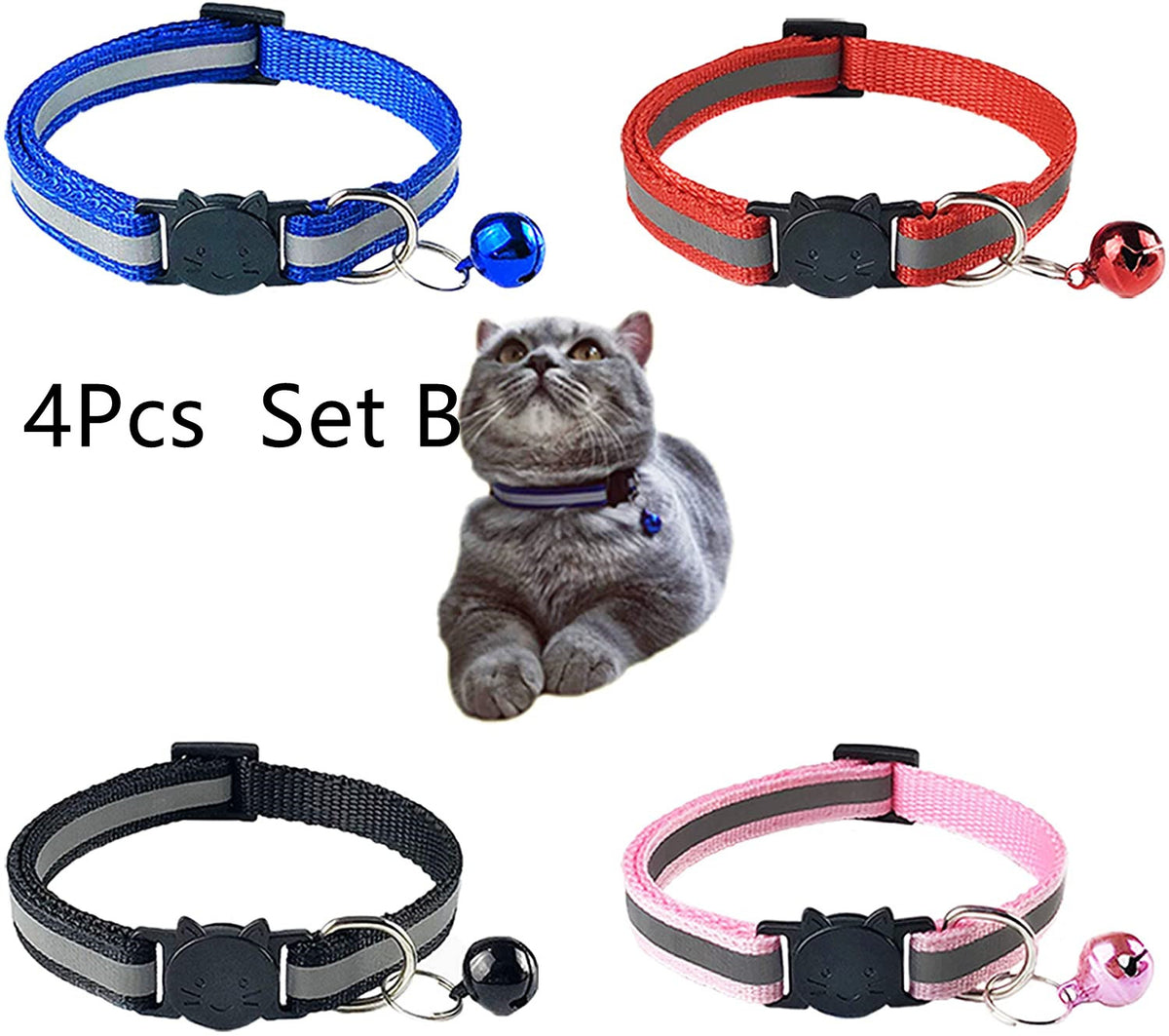 Reflective Bell Collar, for cats.