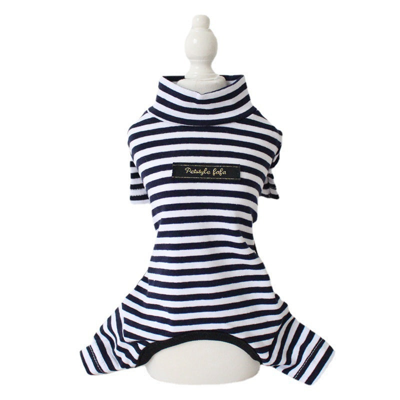 Multi-Color Striped Cotton Leggings, for dogs.