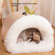 Portable Warm Pet Nest – Moisture-Proof Plush Bed for Cats & Dogs