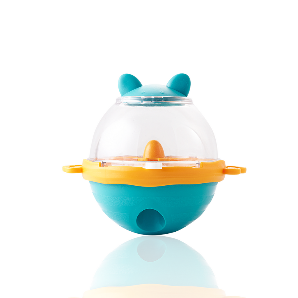 Treat Dispensing Rolling Ball, for dogs and cats.
