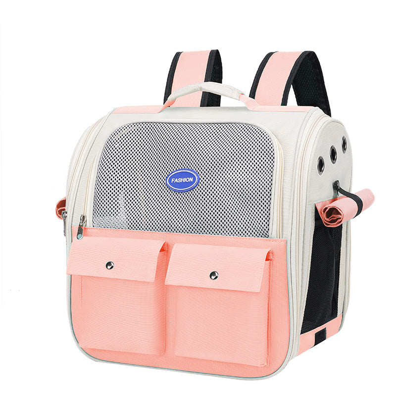 Breathable Oxford Cloth Backpack, for dogs and cats.
