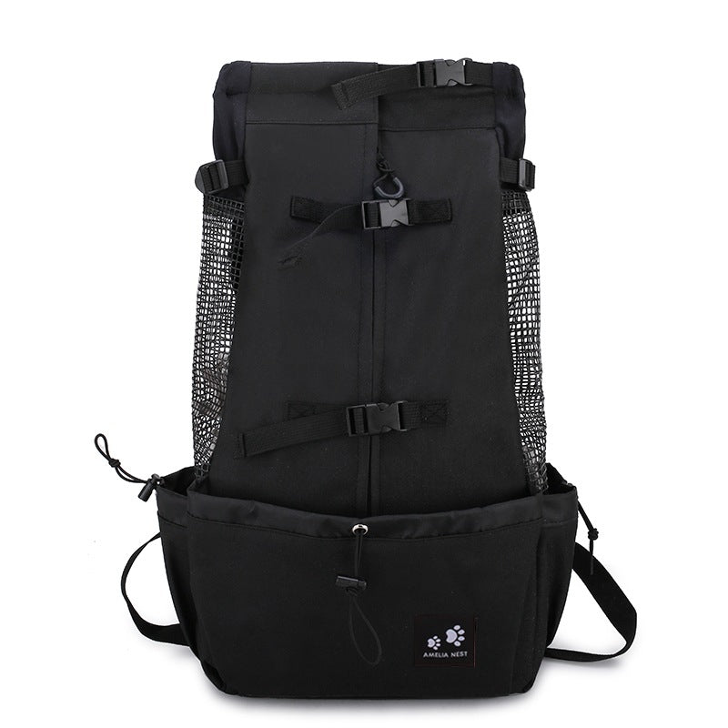 Double Shoulder Travel Backpack Carrier for Small Dogs
