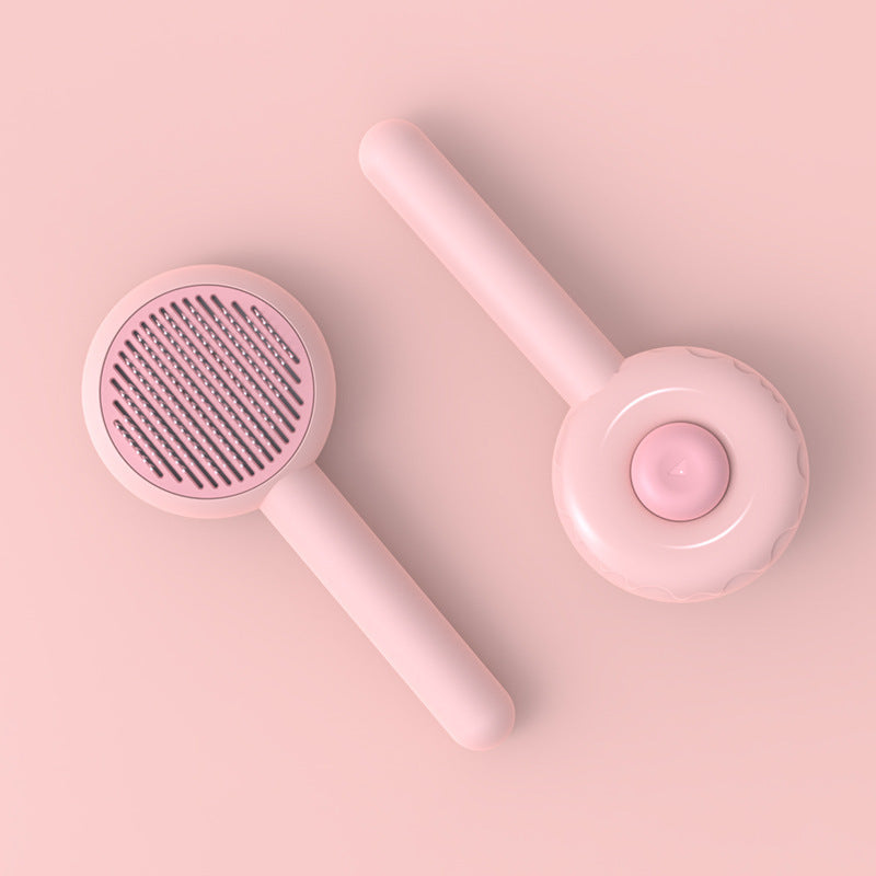 Donut-Shaped Massage Grooming Comb, for dogs and cats.