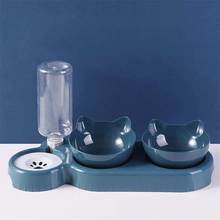 Raised Double Food Bowl, for dogs and cats.