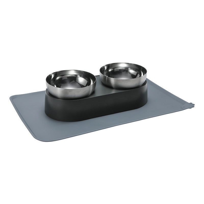 Stainless Steel Pet Feeder With Non-Slip Stand