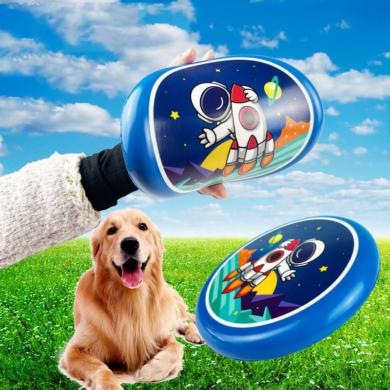 Soft PU Flying Disc Toy, for dogs and cats.