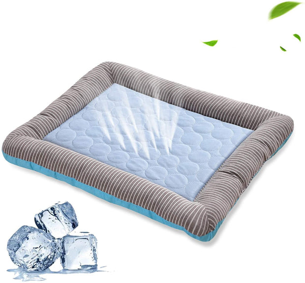 Ice Silk Cooling Pad for Dogs & Cats – Summer Heat Relief Mat – detail view