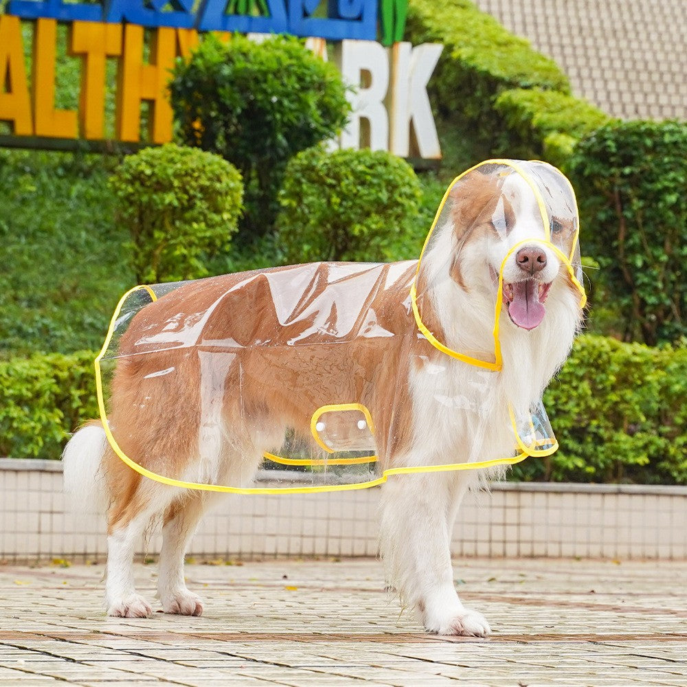 Clear EVA Rain Jacket for Small to Medium Dogs, for dogs.