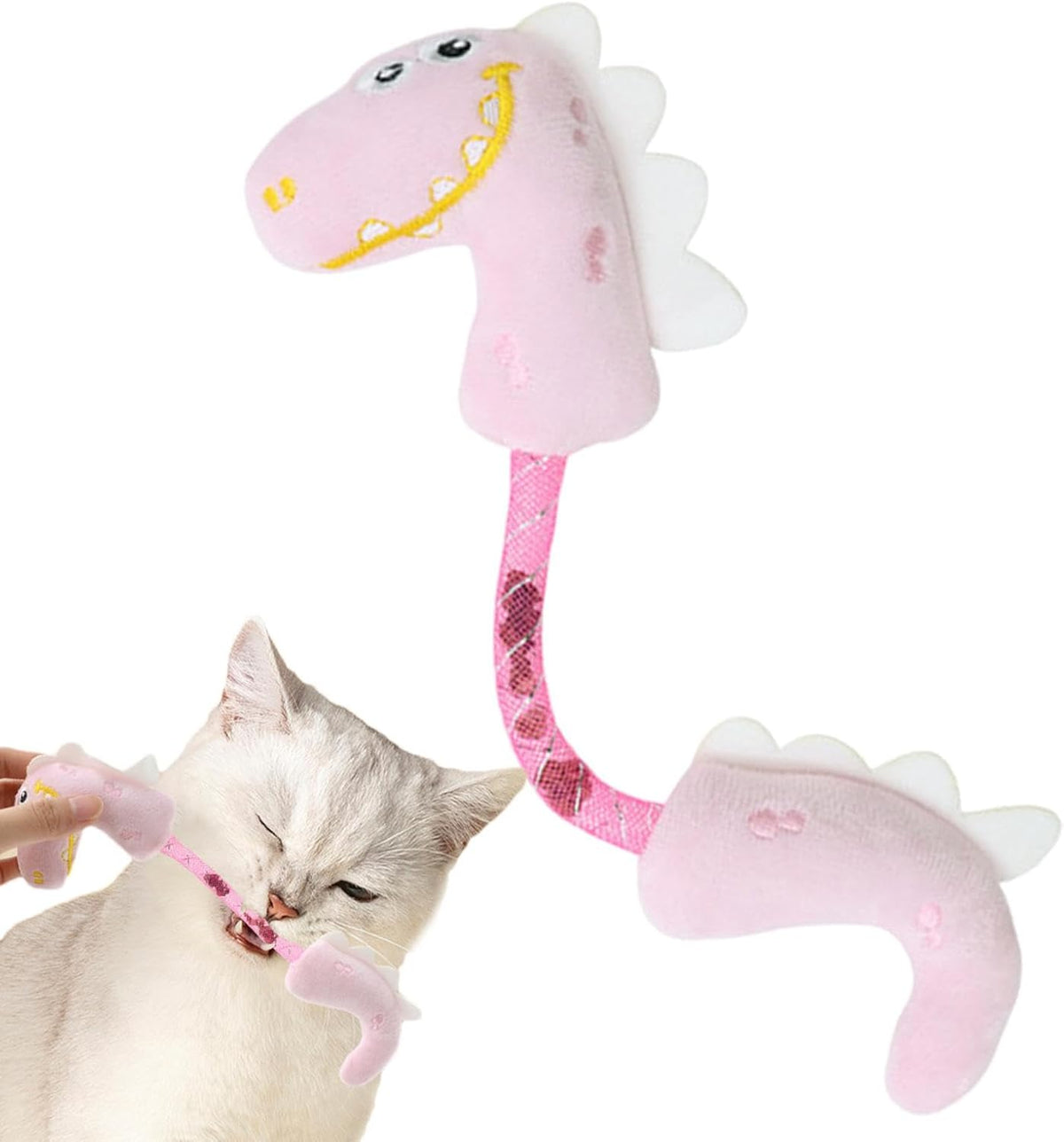 Interactive Catnip Plush Chew Toy for Indoor Cats, another view.