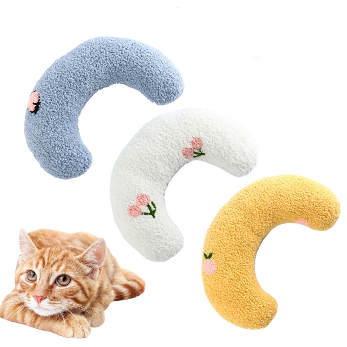 U-Shaped Neck Support Pillow for Small Dogs and Cats