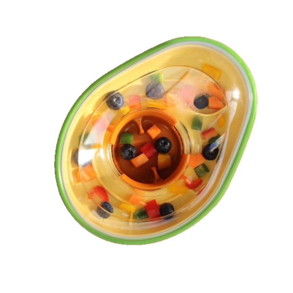 Avocado-Shaped Anti-Tip Feeding Bowl for Pets