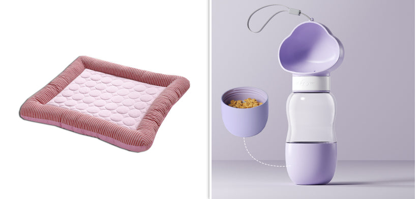 Pet Cooling Pad Bed For Dogs Cats Puppy Kitten Cool Mat Pet Blanket Ice Silk Material Soft For Summer Sleeping  Blue Breathable - kindoPet