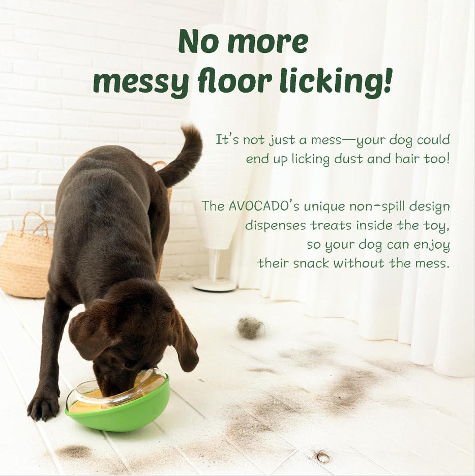 Avocado-Shaped Anti-Tip Feeding Bowl for Pets