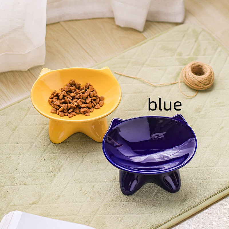 High-Fired Porcelain Feeding Bowl, for dogs and cats.