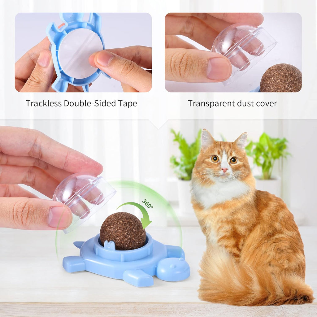 Silvervine and Organic Catnip Balls for Indoor Cats, for cats.