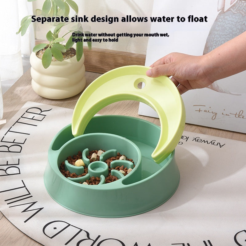 Two-in-One Food and Water Plastic Bowl, for cats.