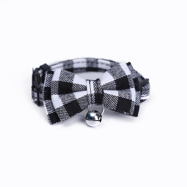 Buckle Collar with Optional Bowknot, for dogs and cats.