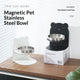 Stainless Steel Cat Bowl with Stand – Anti-Tip Wide Feeding Dish