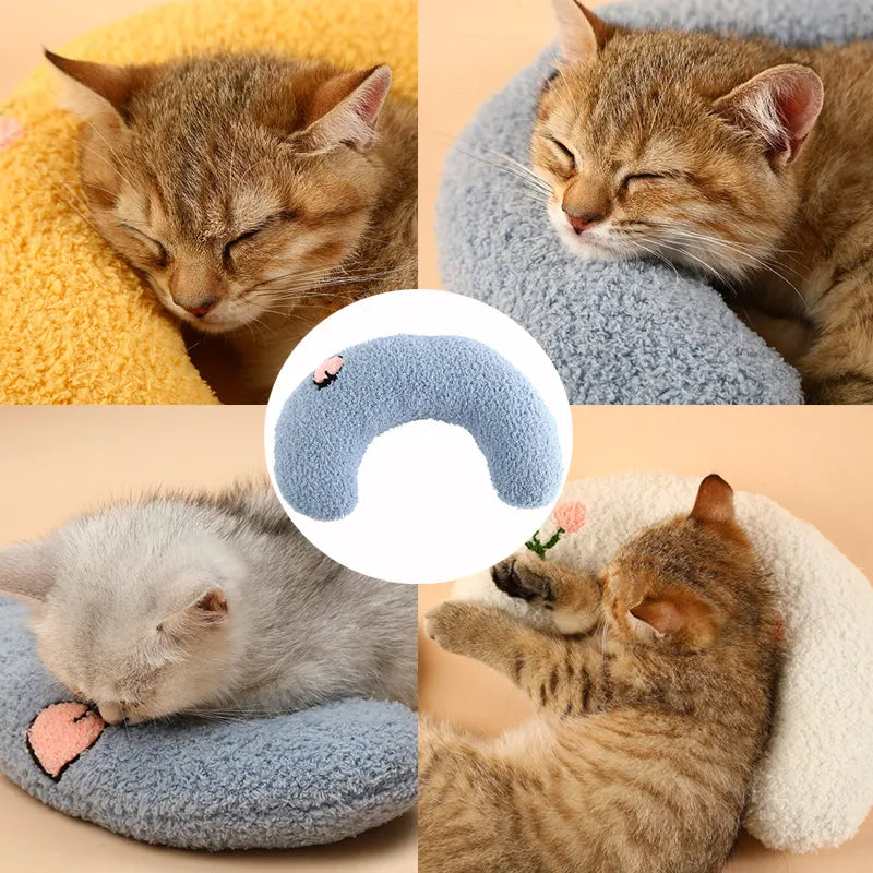 U-Shaped Neck Support Pillow for Small Dogs and Cats
