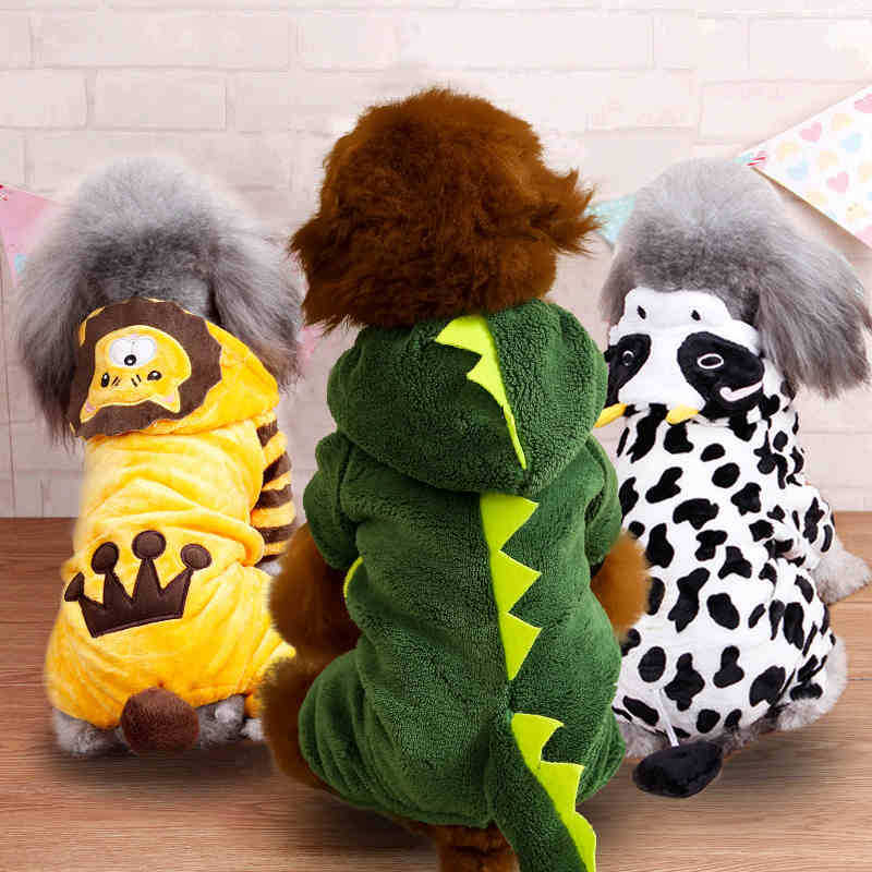 Cartoon Animal Costume Four-Leg Suit, for dogs.