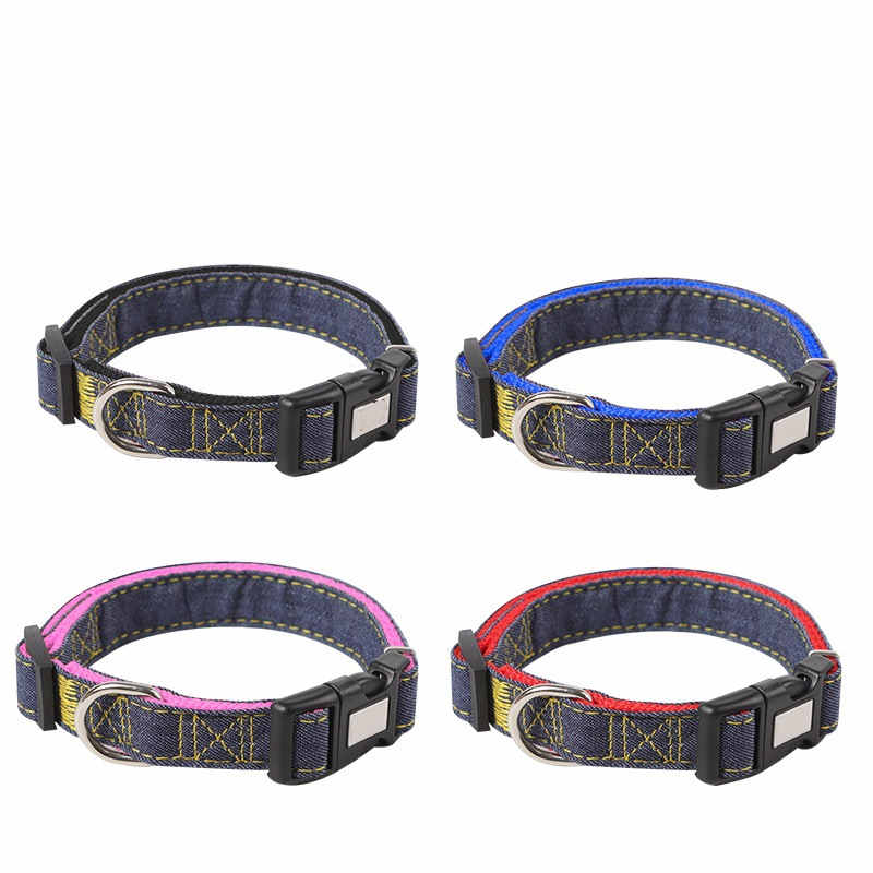 Denim Bungee Dog Leash with Padded Dual Handles, for dogs.
