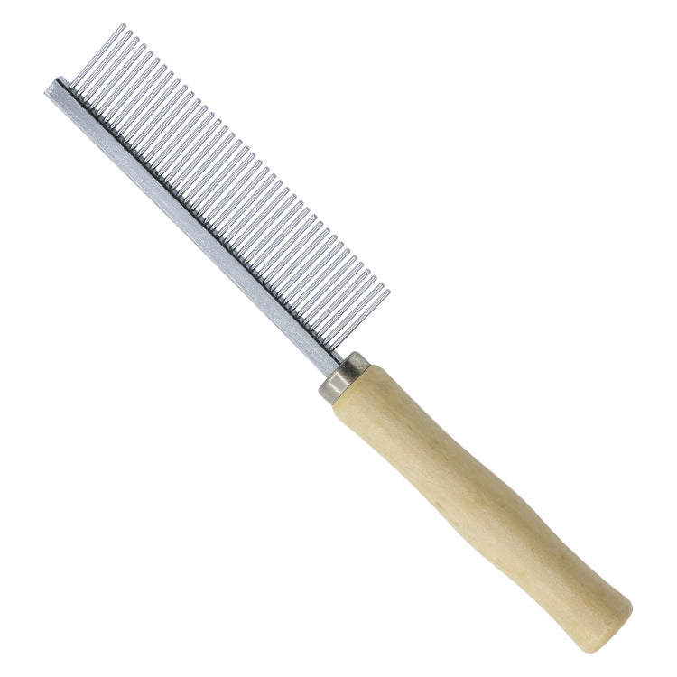 Wooden Handle Grooming Comb, for dogs and cats.