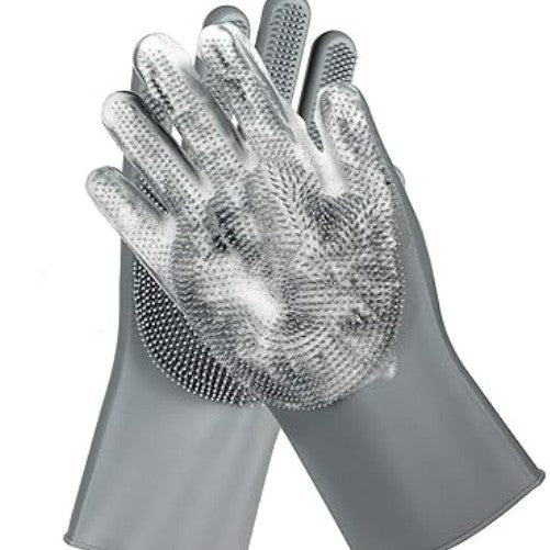 Silicone Grooming Massage Glove, for dogs and cats.