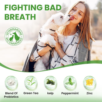 Pet Dental Cleaning Powder – Dog Tooth Powder Cat Breath Freshener – lifestyle photo