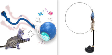 Self-Rotating Smart Cat Ball – Auto-Play Interactive Toy – size reference