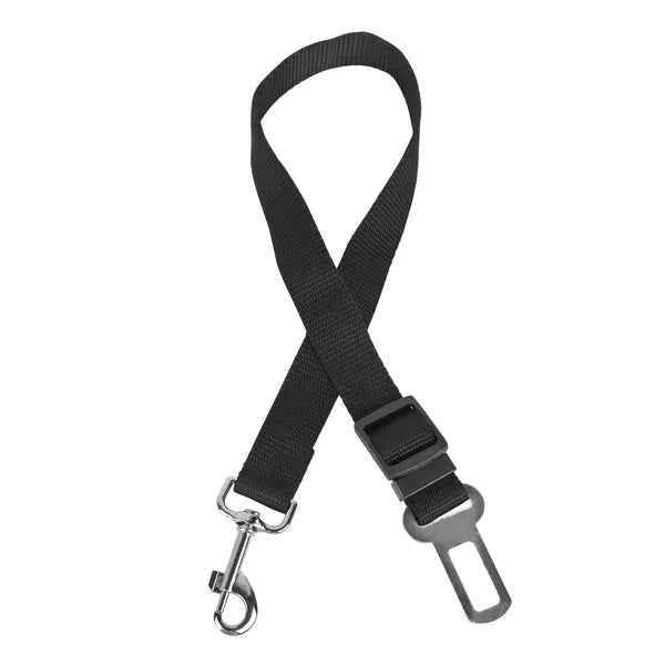Adjustable 2-Pack Dog Safety Seat Belt Leash for Secure Car Travel – in use