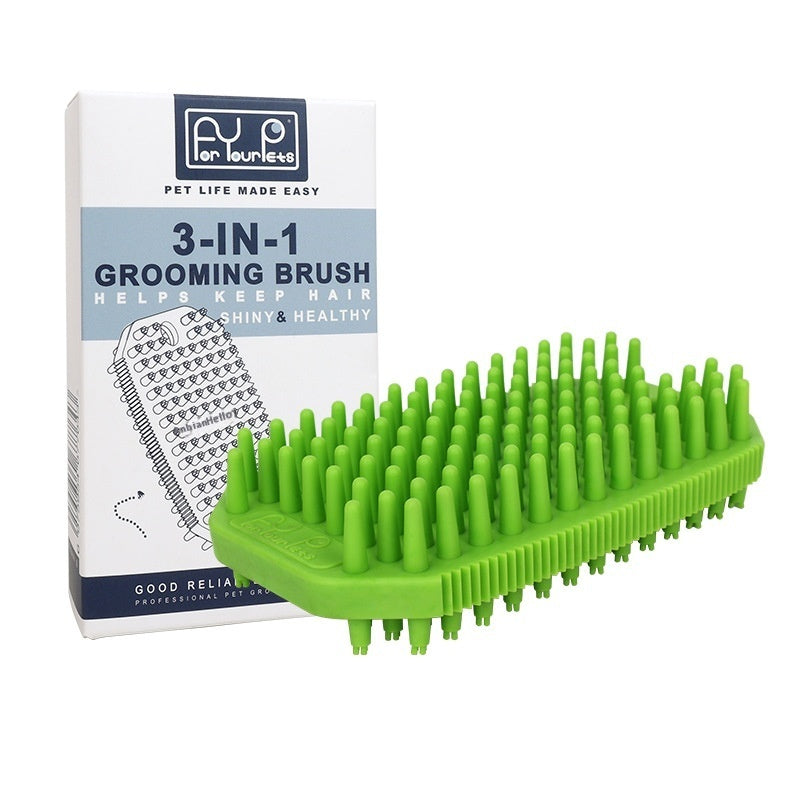 Pet Bath Massage Comb Mo Hair Removal Brush Wet And Dry Dual Use - kindoPet