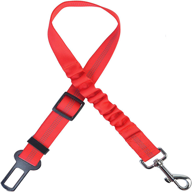 Adjustable Nylon Car Seat Belt Tether for Dogs