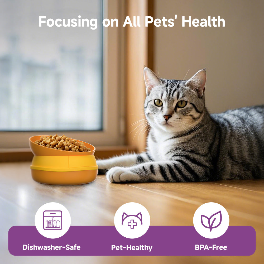 Hamburger-Shaped 5-in-1 Feeding Bowl for Pets