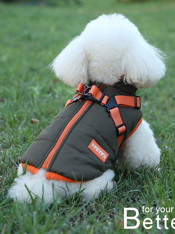 Padded Winter Ski Vest, for dogs.