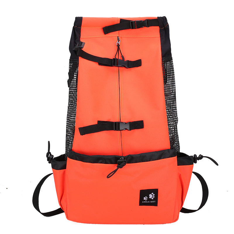 Double Shoulder Travel Backpack Carrier for Small Dogs