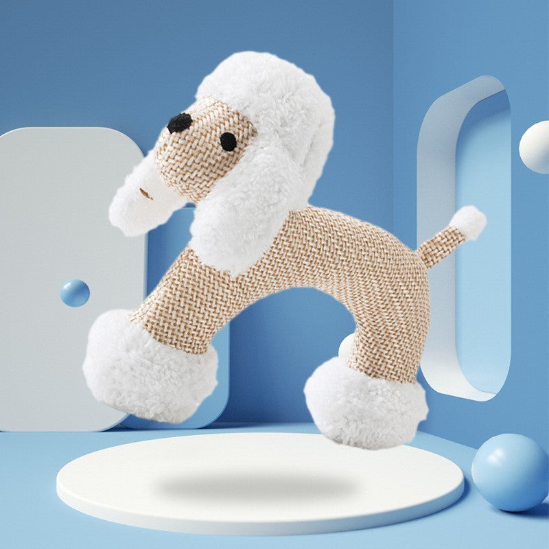 Plush Squeaky Dog Toy for Molar Play and Boredom, for dogs.