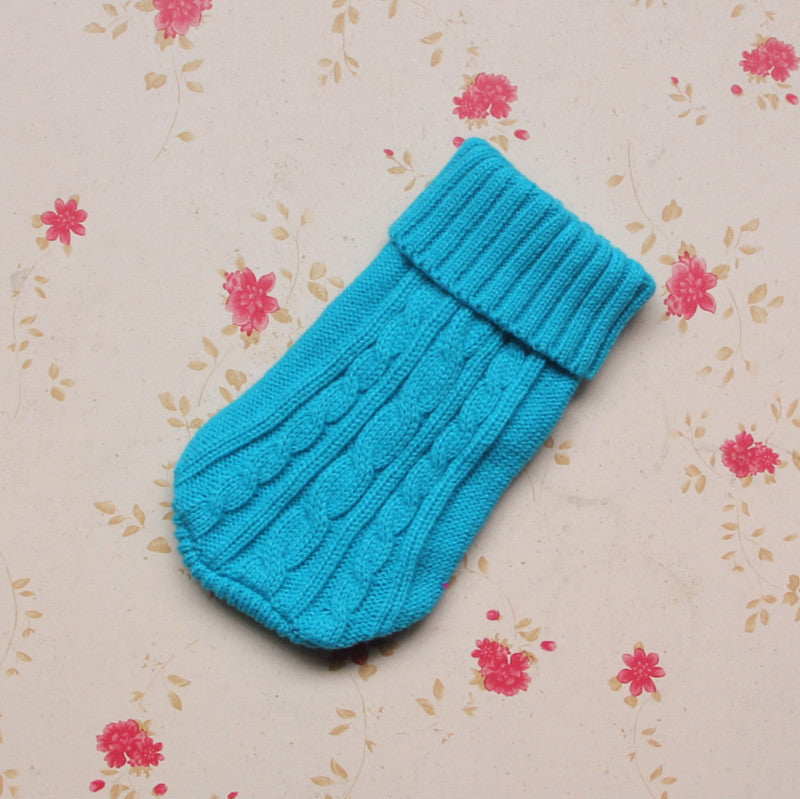 Knitted Wool-Style Sweater, for dogs.