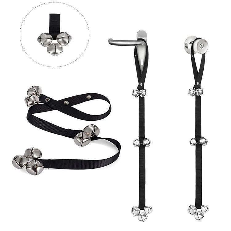 Hanging Bell Rope Doorbell, for dogs.