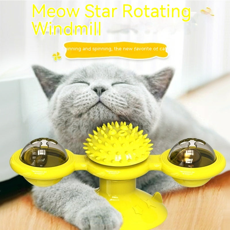 Light-Up Spinning Windmill Teaser Toy, for cats.