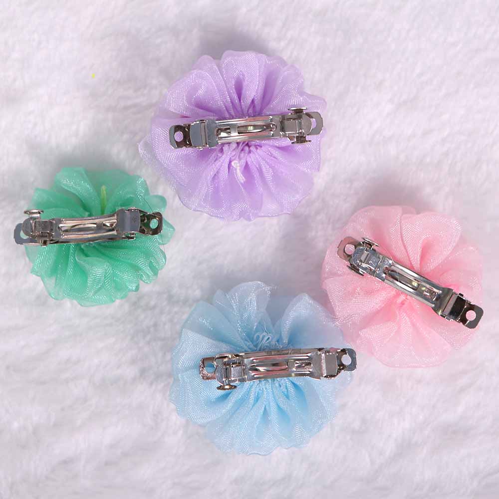 Organza Bubble Bow Hairpin Accessory, for dogs.