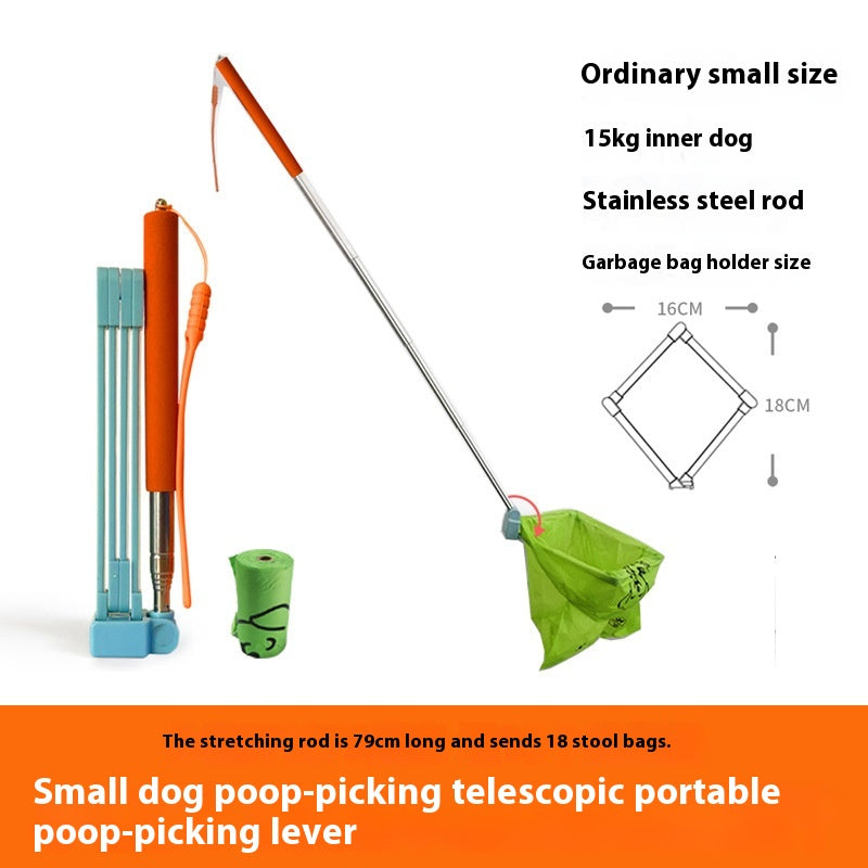Dog Waste Bag Dispenser with Pickup Stick Option, for dogs.