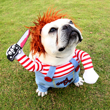Halloween Pet Costume – Funny Adjustable Cosplay Outfit for Dogs – features