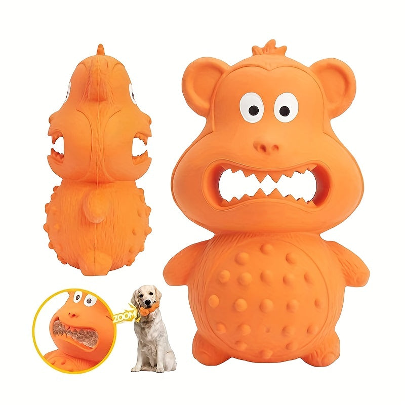 Durable Rubber Monkey Chew Toy for Medium to Large Dogs, for dogs.